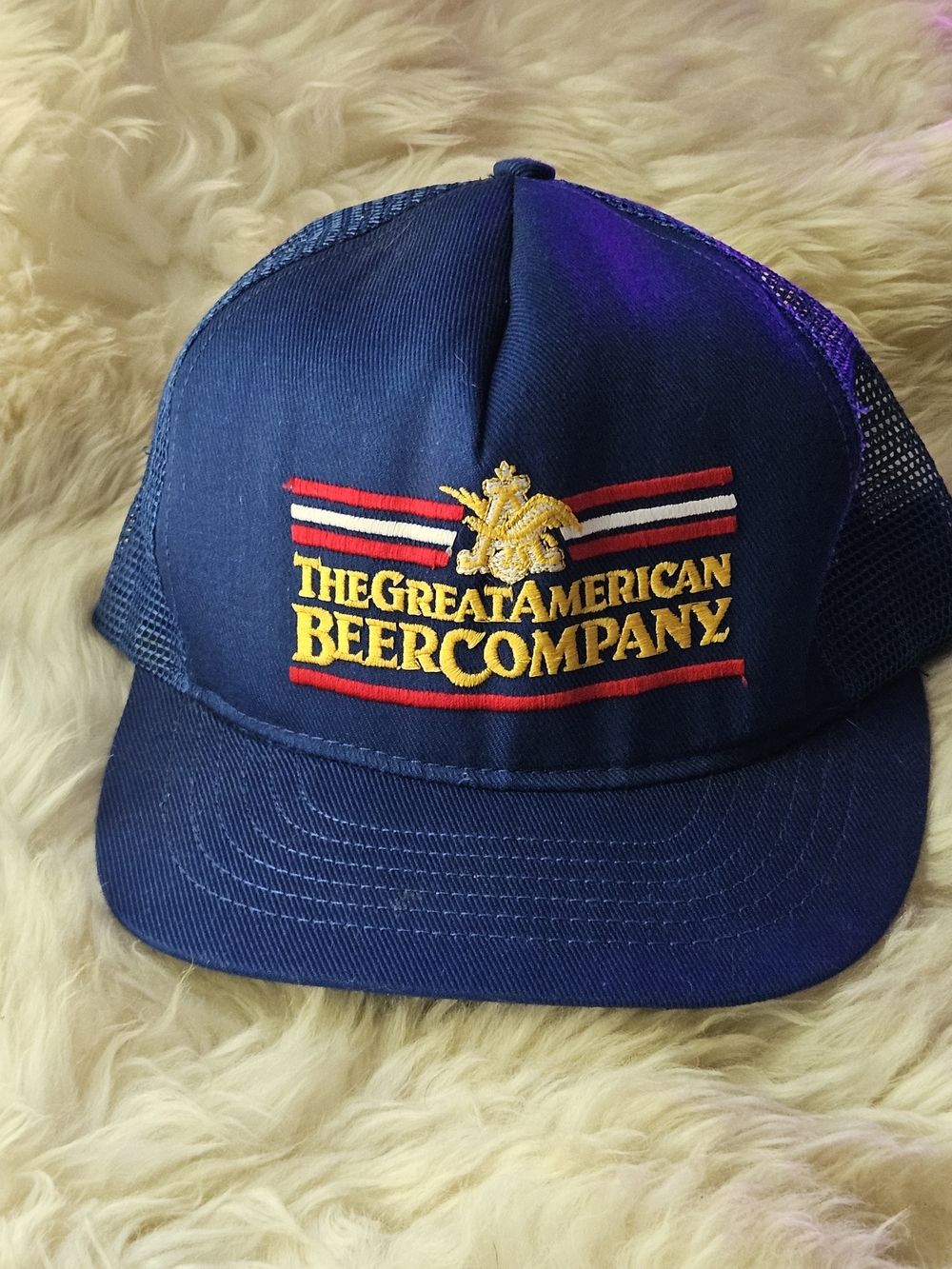 Vintage 80s Anheuser-Busch Great American Beer Company Trucker Hat 🍻